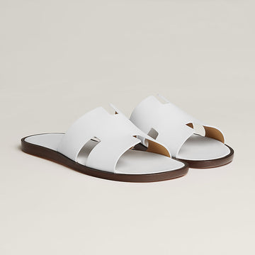Hermes Izmir sandal blanc