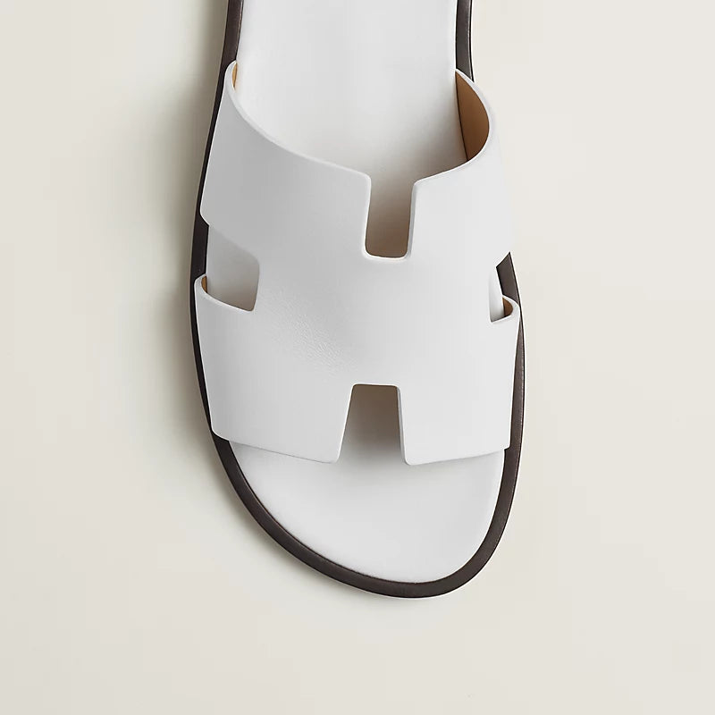 Hermes Izmir sandal blanc