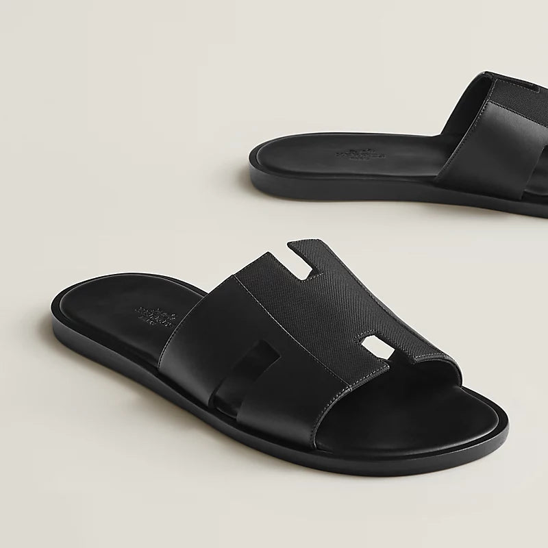 Hermes Izmir sandal noir