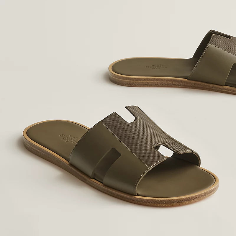 Hermes Izmir sandal vert toundra