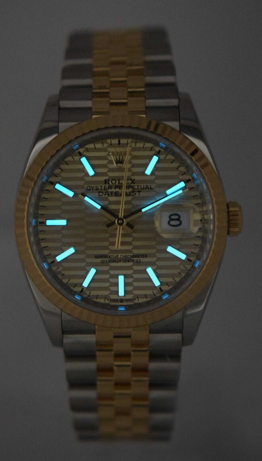DateJust Two Tone Fluted Bracelet – 36mm