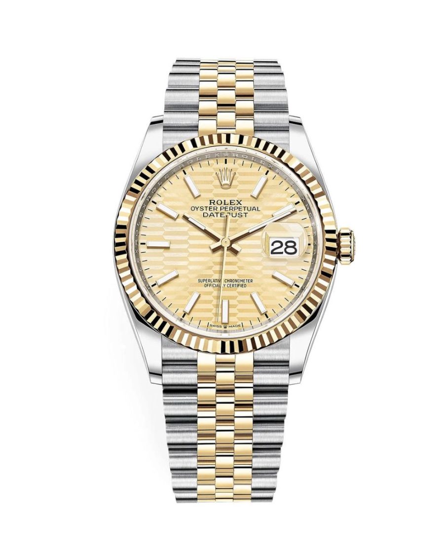DateJust Two Tone Fluted Bracelet – 36mm