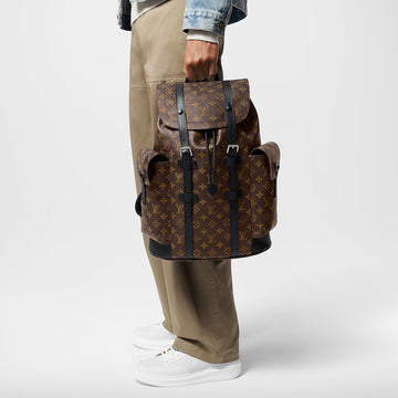 LOUIS VUITTON Christopher MM Monogram Macassar Canvas