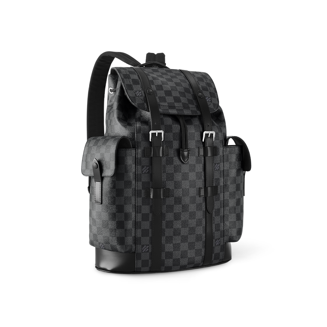 LOUIS VUITTON Christopher MM Damier Graphite Canvas