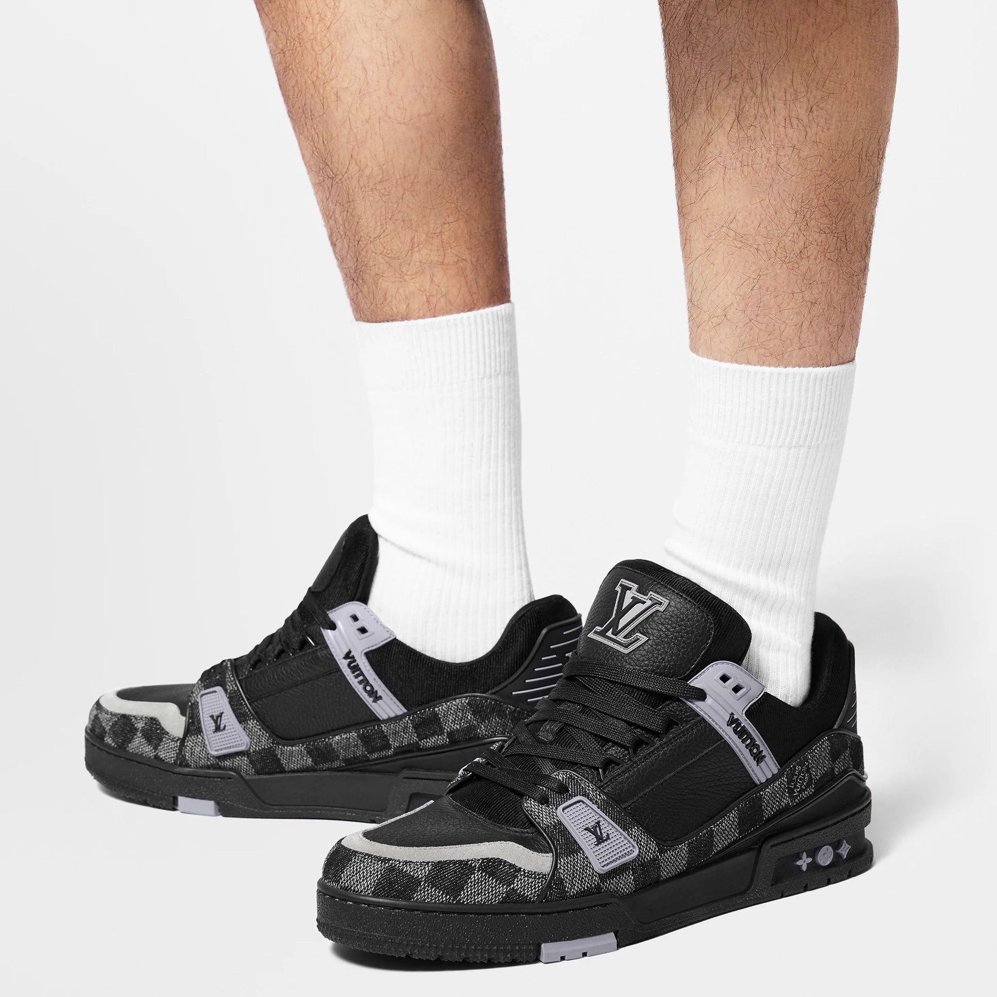 Louis Vuitton Trainer 'Black Monogram Denim'
