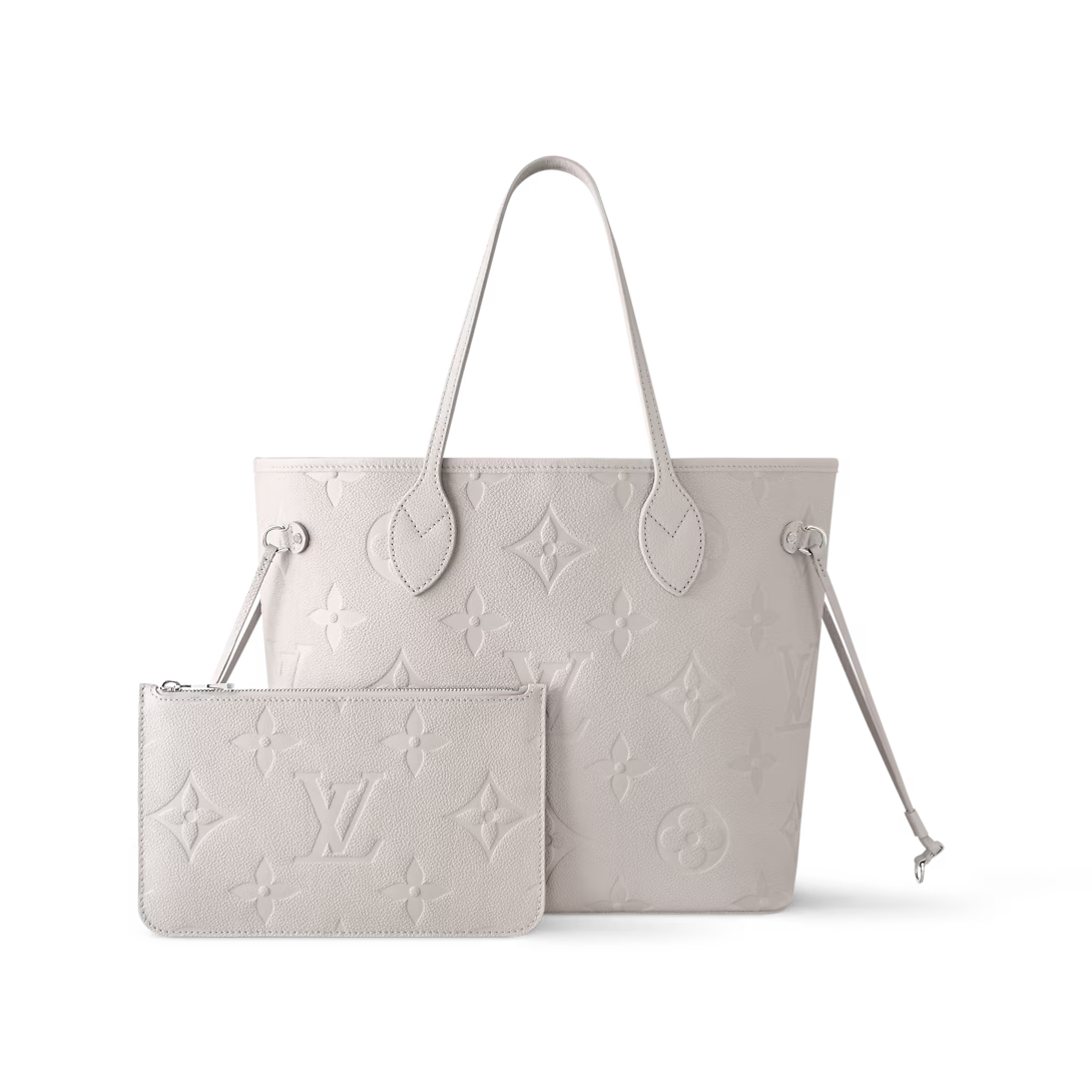 Louis Vuitton Neverfull MM Monogram Empreinte Leather Brume