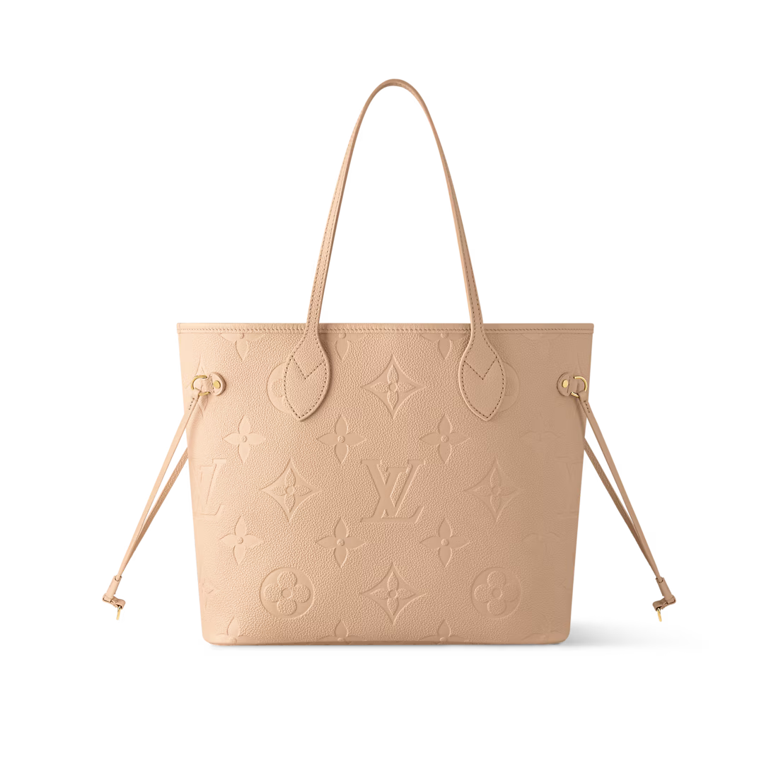 Louis Vuitton Neverfull MM Monogram Empreinte Leather Sand