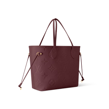 Louis Vuitton Neverfull MM Monogram Empreinte Leather Garnet