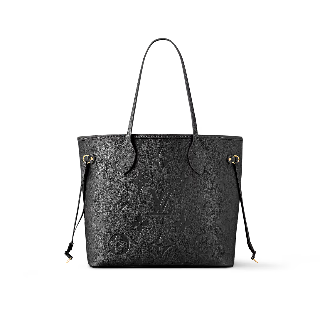 Louis Vuitton Neverfull MM Monogram Empreinte Leather Black