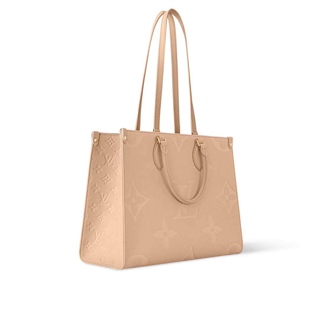 Louis Vuitton OnTheGo MM Monogram Empreinte Leather Sand