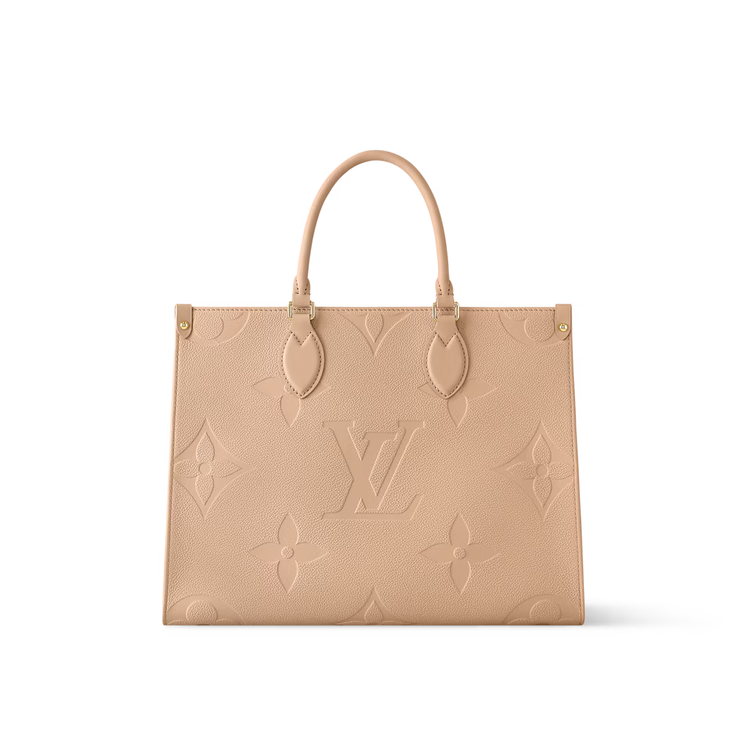 Louis Vuitton OnTheGo MM Monogram Empreinte Leather Sand