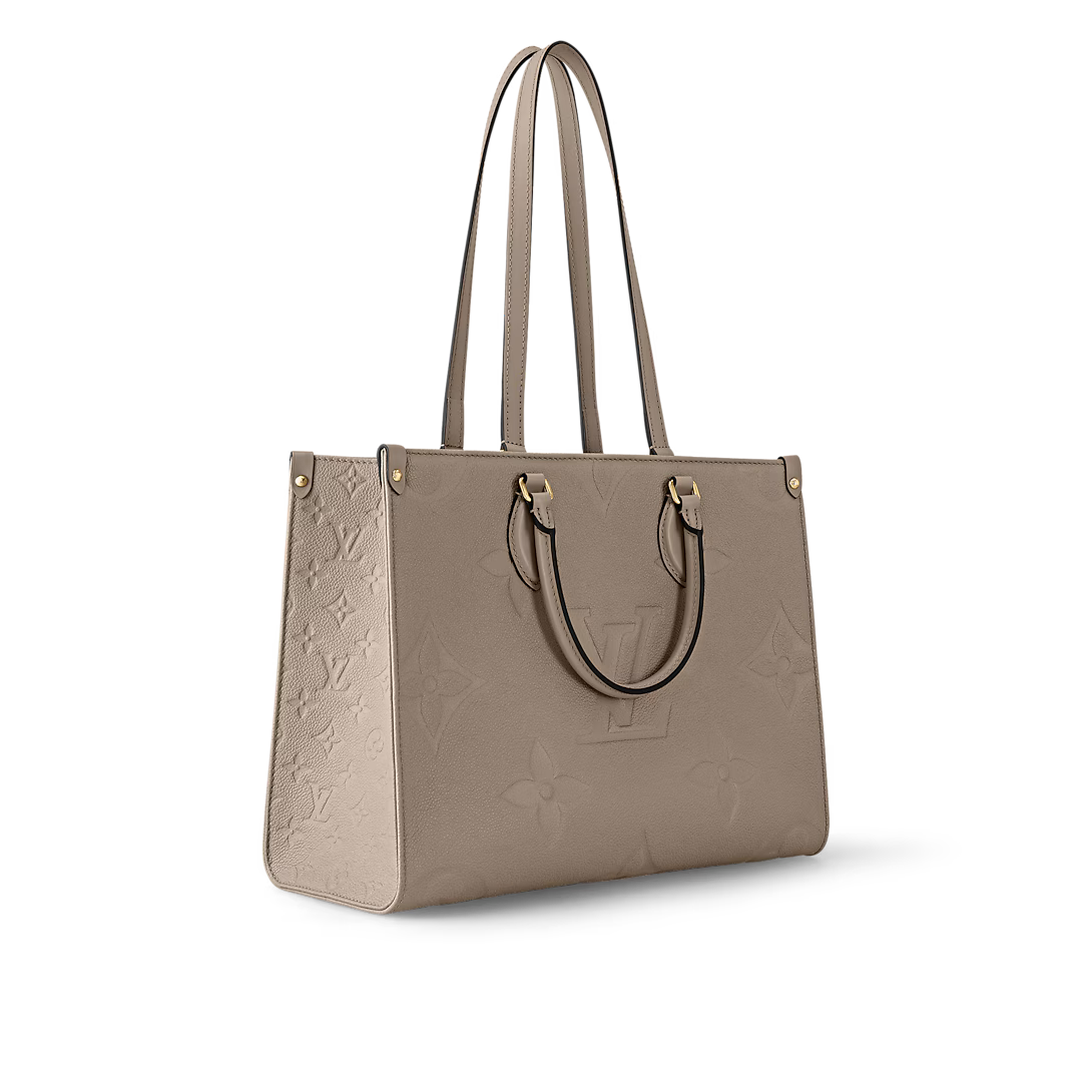Louis Vuitton OnTheGo MM Monogram Empreinte Leather Turtledove