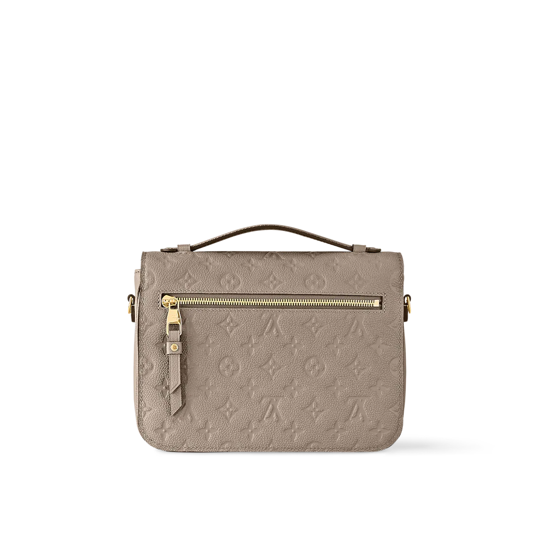 Louis Vuitton Pochette Metis MM Monogram Empreinte Leather Turtledove