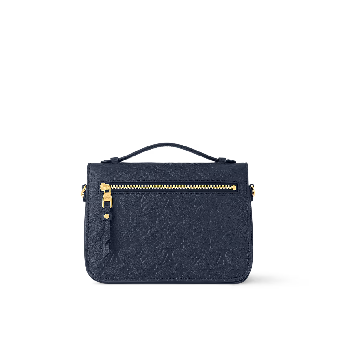 Louis Vuitton Pochette Metis MM Monogram Empreinte Leather Navy