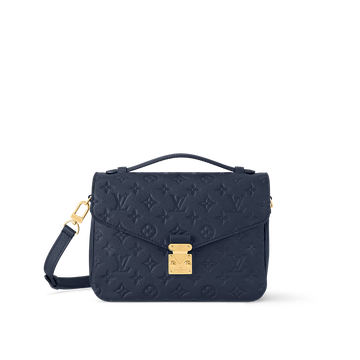 Louis Vuitton Pochette Metis MM Monogram Empreinte Leather Navy