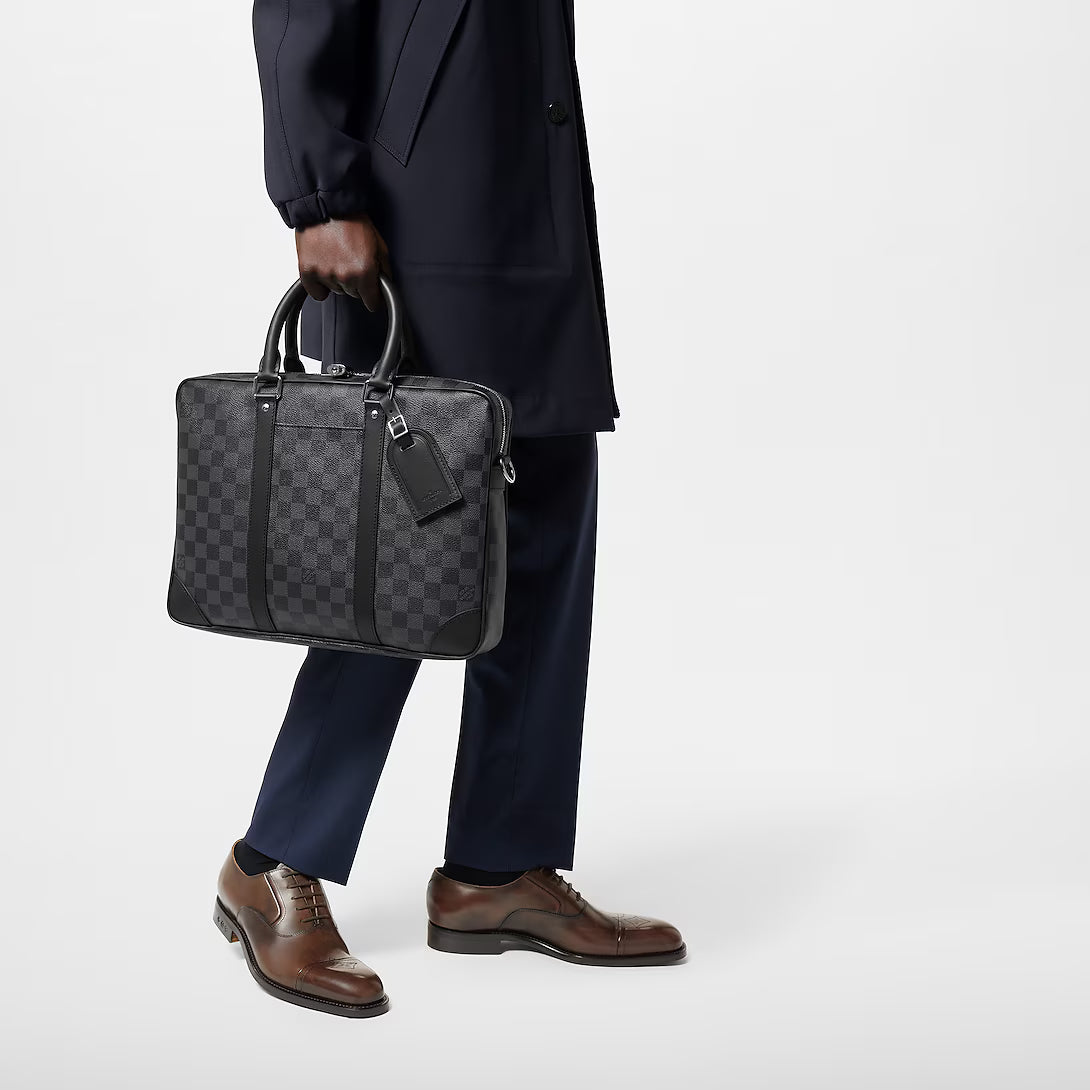 LOUIS VUITTON Porte-Documents Voyage PM Damier Graphite Canvas