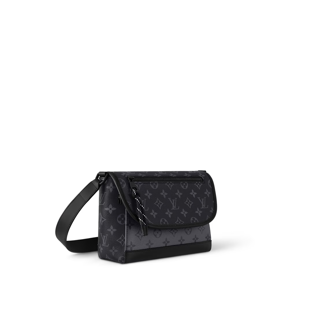 Louis Vuitton Pulse Messenger Monogram Eclipse Canvas