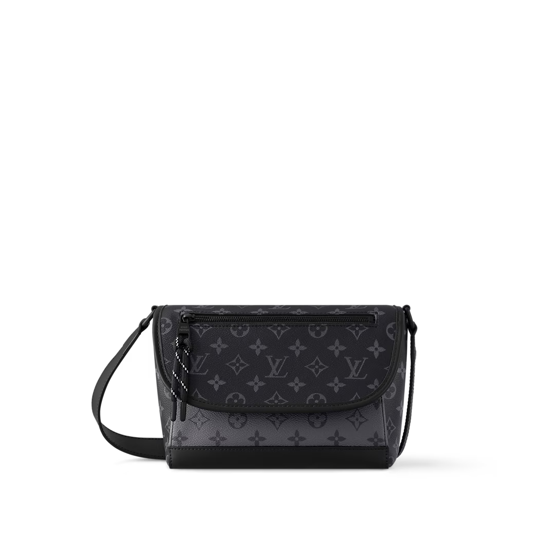 Louis Vuitton Pulse Messenger Monogram Eclipse Canvas