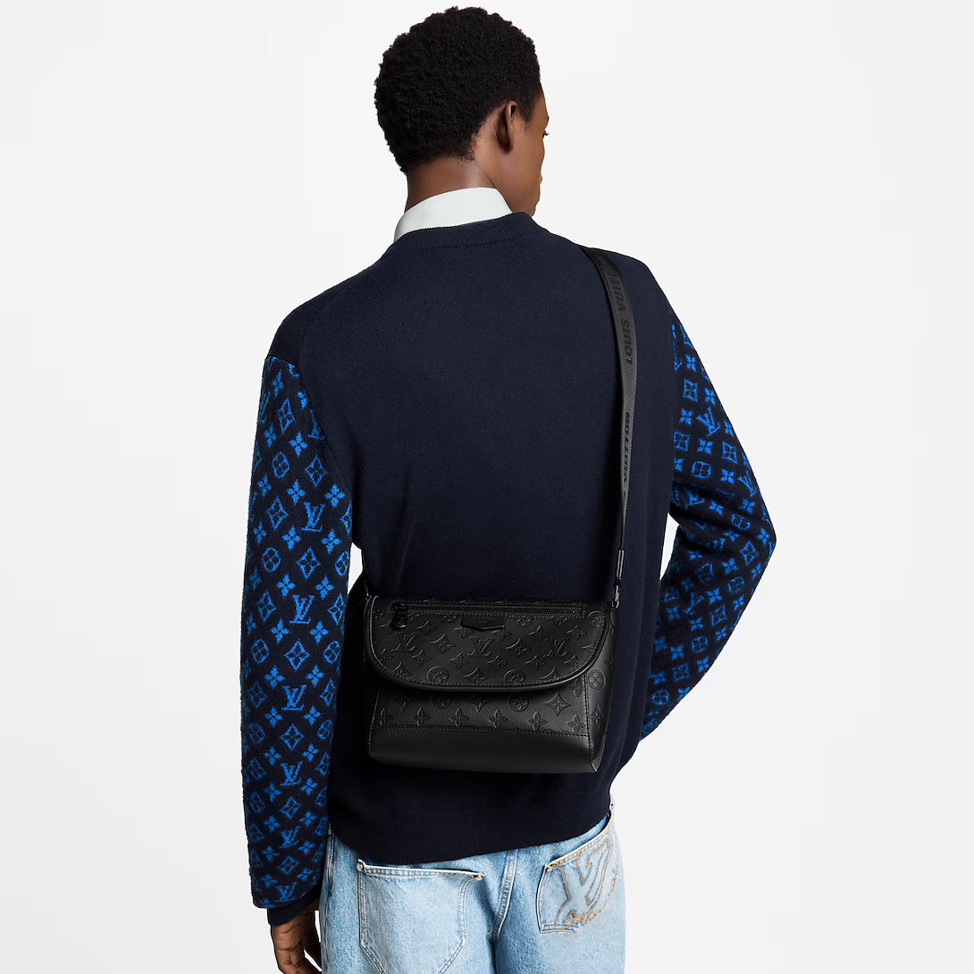 Louis Vuitton Pulse Messenger Monogram Shadow Ultra Black