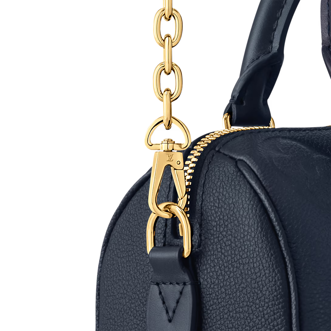 Louis Vuitton Speedy Bandoulière 20 Bag Monogram Empreinte Navy