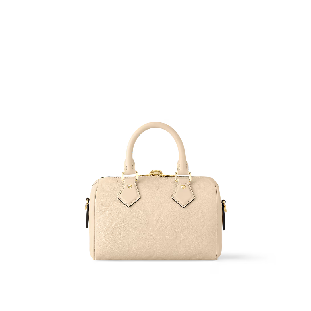 Louis Vuitton Speedy Bandoulière 20 Bag Monogram Empreinte Creme