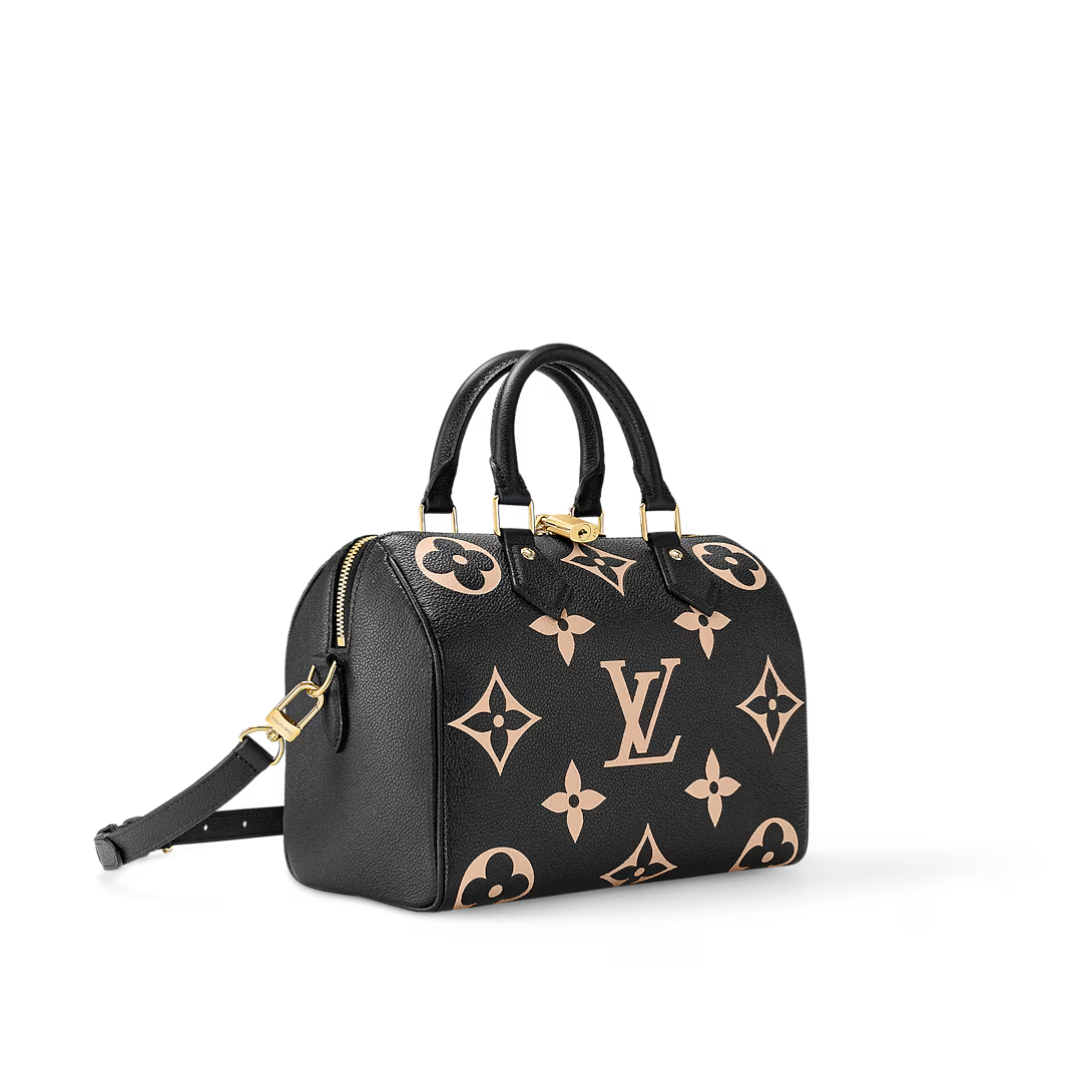 Louis Vuitton Speedy Bandoulière 25 Bicolour Monogram Empreinte Leather