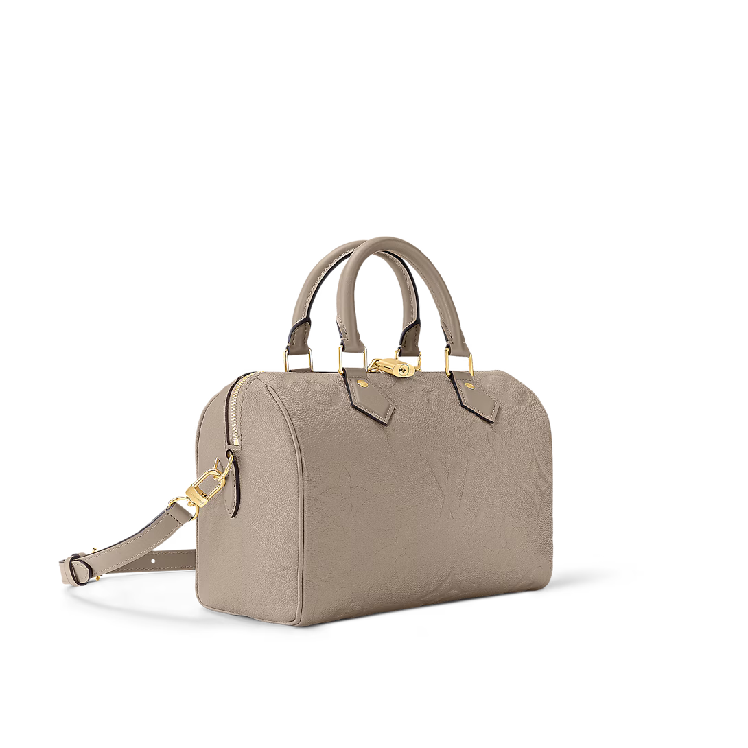 Louis Vuitton Speedy Bandoulière 25 Monogram Empreinte Tourterelle