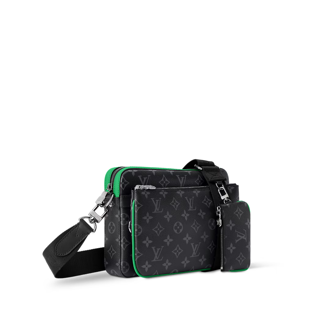 Louis Vuitton Trio Messenger Monogram Eclipse Canvas