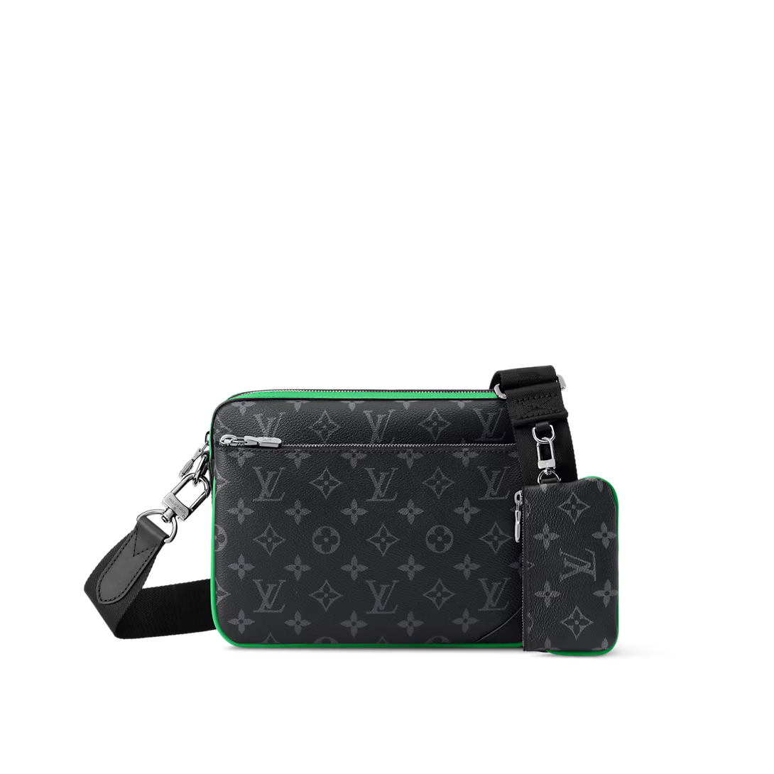 Louis Vuitton Trio Messenger Monogram Eclipse Canvas
