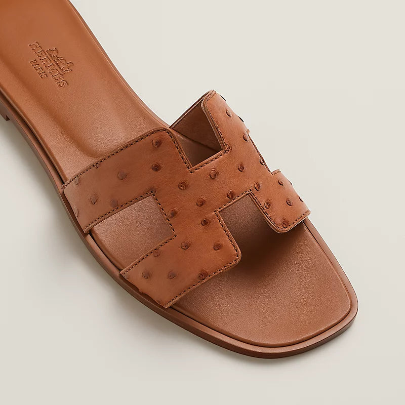 Hermes Oran sandal naturel