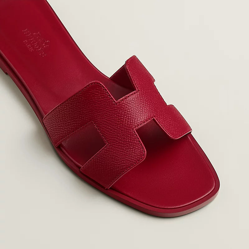 Hermes Oran sandal rose framboise