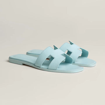 Hermes Oran sandal bleu brume