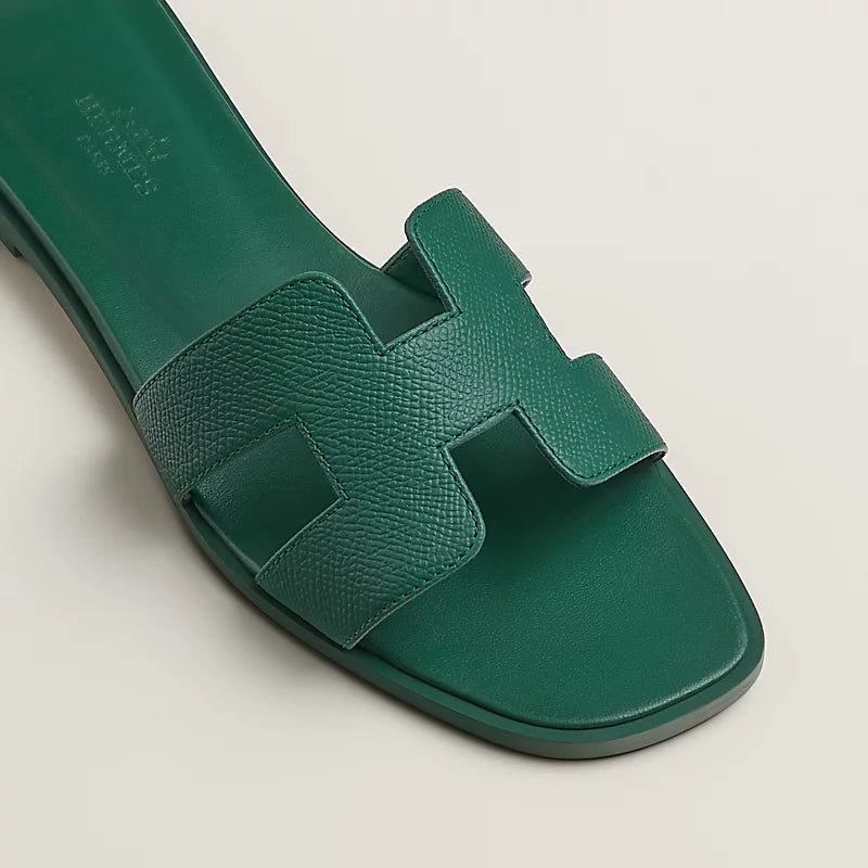 Hermes Oran sandal vert oyat