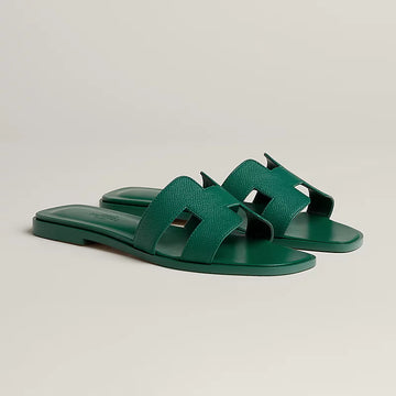 Hermes Oran sandal vert oyat