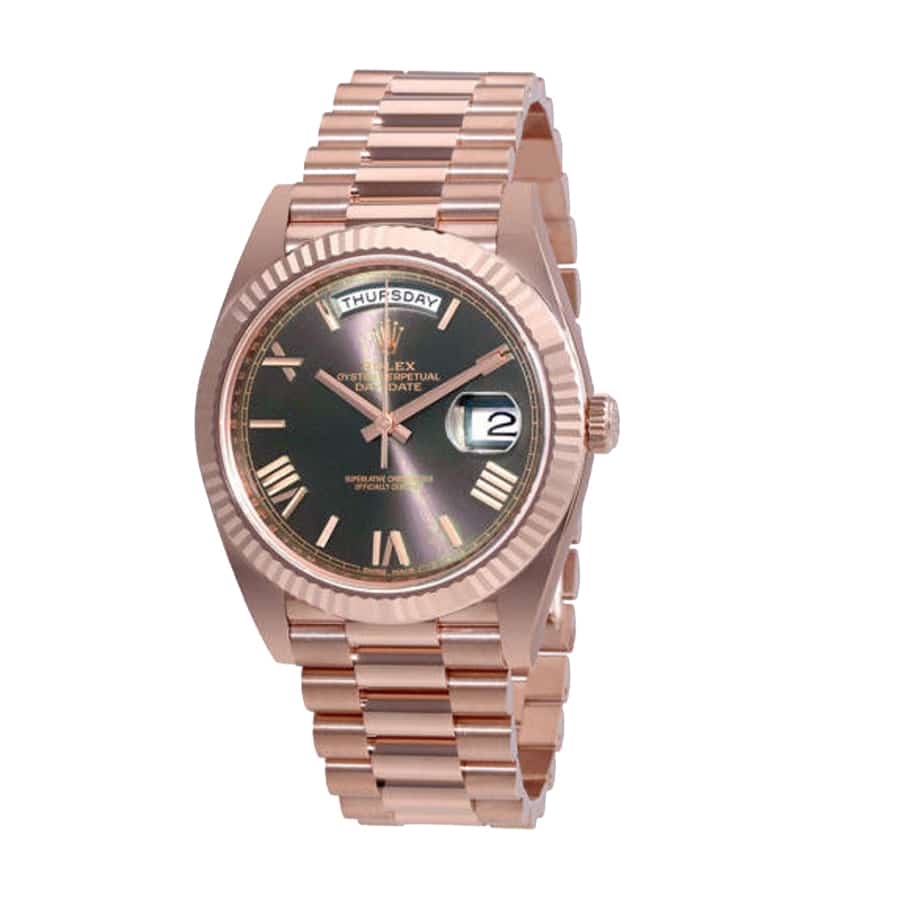 Day-Date 40 President Chocolate Roman Dial 18k Rose Gold